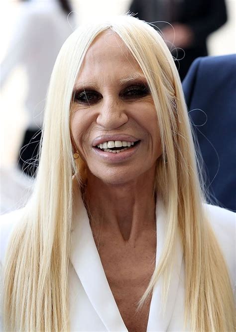 donatella versace hair colour|donatella hair.